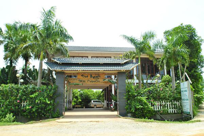 Tre Nguồn Thiên Cầm Resort có lối kiến trúc tre nứa truyền thống tạo nên một vẻ đẹp riêng biệt cho khu nghỉ dưỡng.