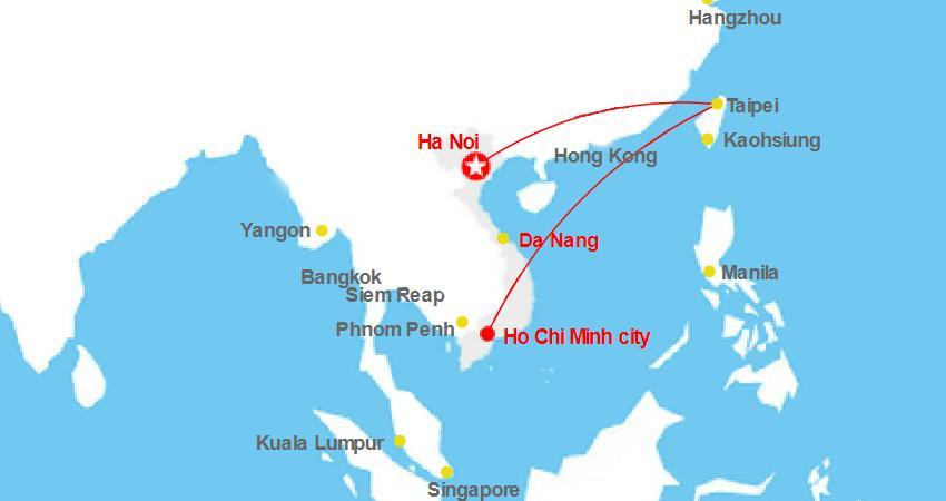  Cách chuyến bay từ Việt Nam đến Đài Loan